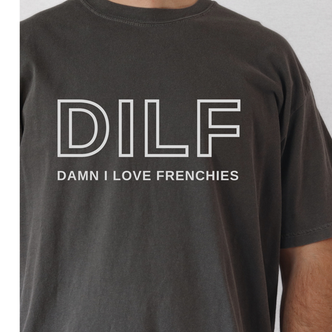 DILF gray tee