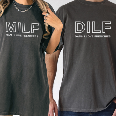 MILF gray tee