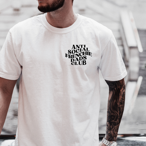 Anti Social Dad white tee