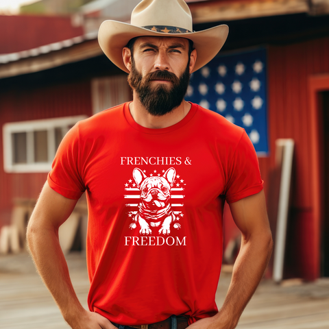 Frenchies & Freedom Mens tee