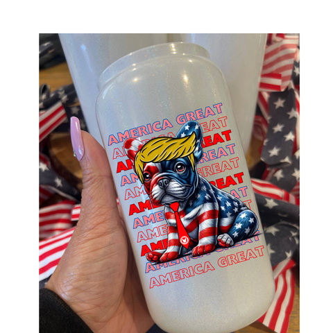 Trump glass can